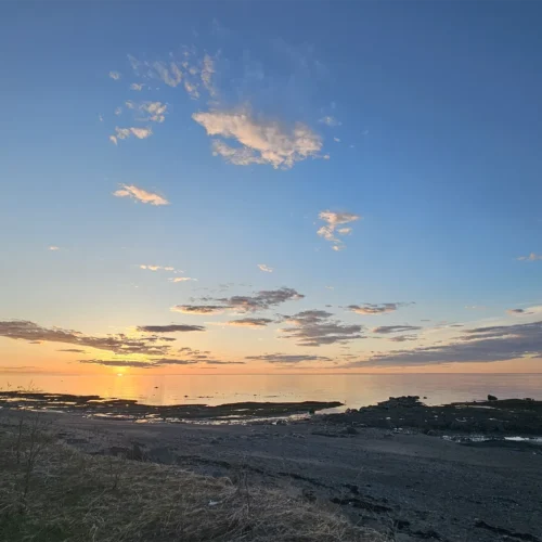 Fin de journée sur le littoral matanais