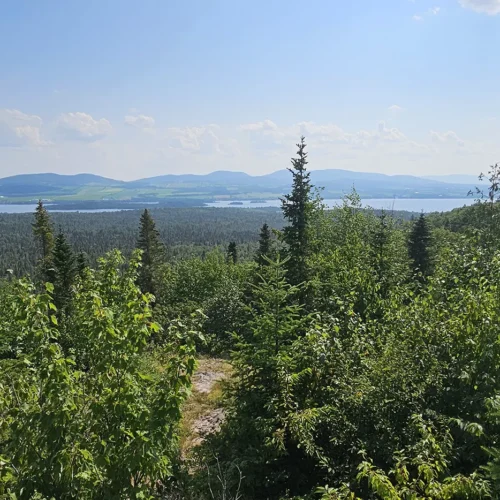 Vue sur le lac Matapédia depuis le SIA